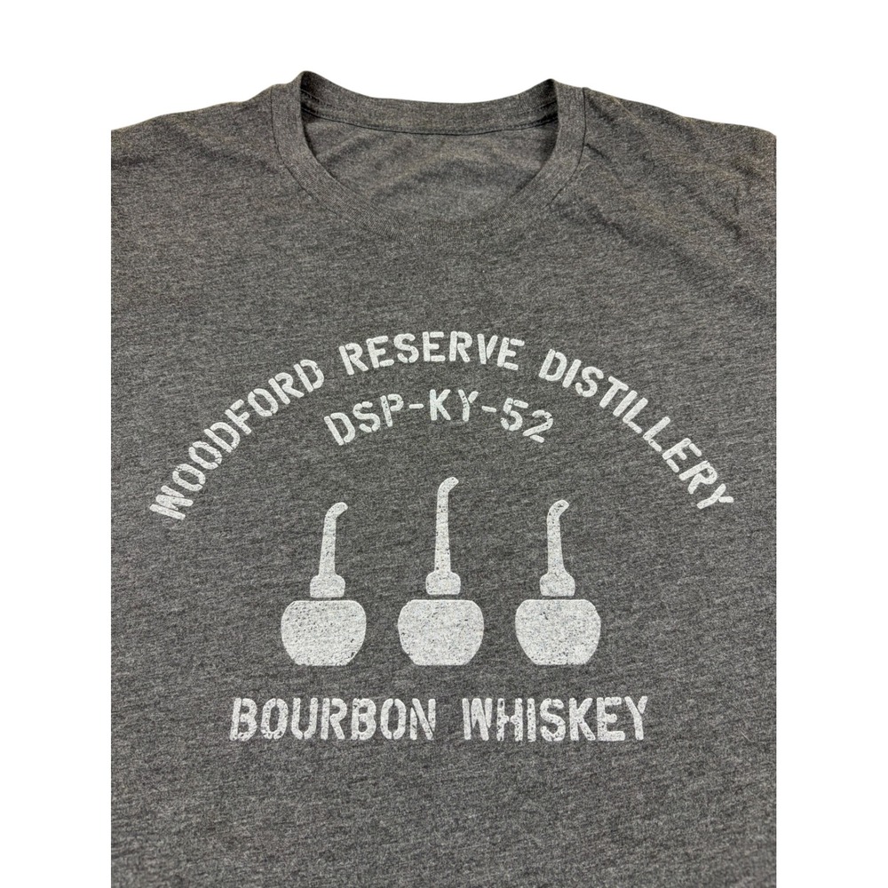 Woodford Reserve Distillery Bourbon Whiskey Graphic Tee Charcoal gray Mens L